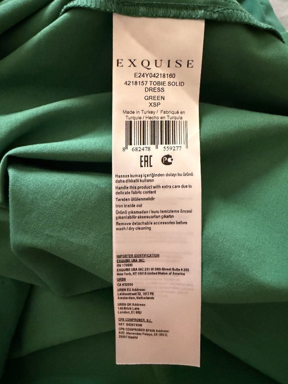 Exquise Tobie Button-Front Pleated Dress - Picture 4 of 5